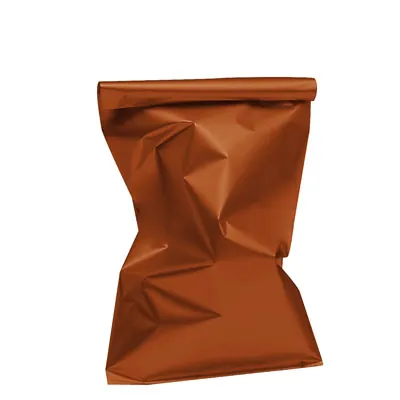 Pochette cadeau métallisée orange 30 x 50 cm - Sachet cadeau orange - Lot de 50 - Pochettes cadeaux métallisées