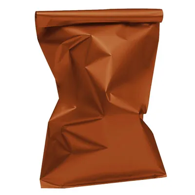 Pochette cadeau métallisée orange 40 x 60 cm - Sachet cadeau orange - Lot de 25 - Pochettes cadeaux métallisées