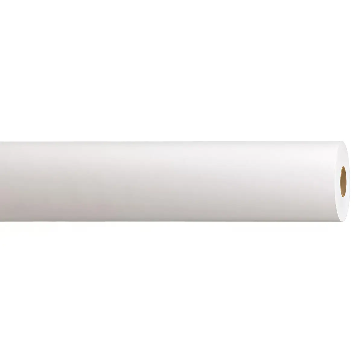 Papier cadeau kraft vergé blanc uni 80 cm x 100 m 60 g/m² – le rouleau - Papiers cadeaux unis-1