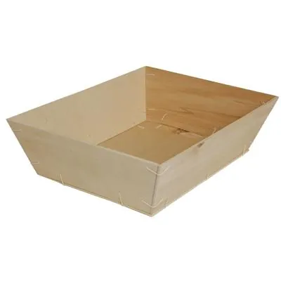 Panier bois naturel contreplaqué 44 x 32 x 12,2 cm - Cagette bois - Lot de 20 - Paniers bois, Caisses bois