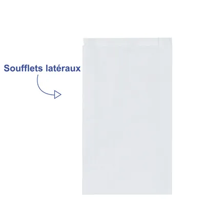 Pochettes papier Kraft blanchi - Sachets papier blanc