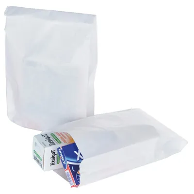 Sachet papier kraft blanc 20 x 6 x 36 cm - Lot de 500 - Sachets papier blanc-1