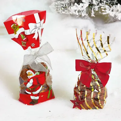 Sachet polypro fond PP Serpentin Or 10 x 22 cm 35µ - Sachet confiserie - Sachet bonbons - Lot de 100 - Sachets bonbon, Sachets confiserie-2