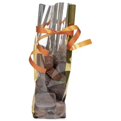 Sachet polypro fond PP Lingot d'Or 12 x 27,5 cm 35µ - Sachet confiserie - Sachet bonbons - Lot de 100 - Sachets bonbon, Sachets confiserie-1