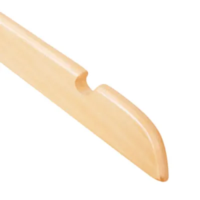 Cintre bois naturel avec encoches 44,5 cm - Cintre chemise - Cintre robe - Lot de 90 - Cintres bois-1