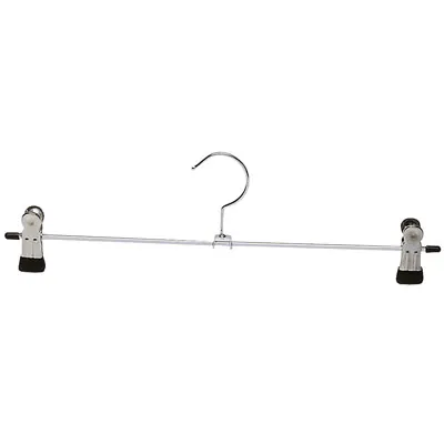 100 cintres à pinces métal et patins antidérapants L 30cm - Cintres à pinces