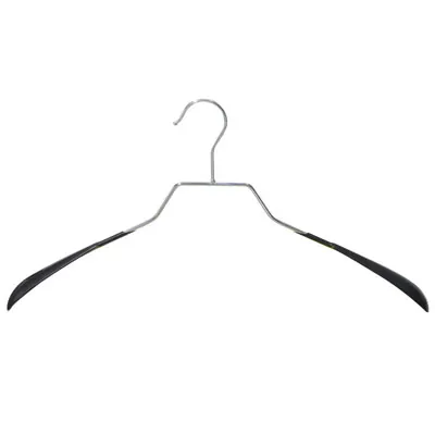 Cintre antidérapant métal fil gainé PVC Noir L 43,5 cm - Lot de 60 - Cintres métal