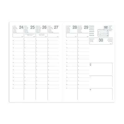 Agenda de poche 2026 Quo Vadis Calypso semainier - noir - 10x15cm - 1 semaine sur 2 pages - Agendas-Répertoires-1