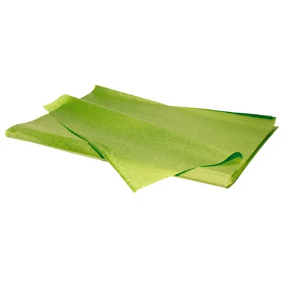 Papier de soie vert anis 17g/m² 50 x 75 cm, 240 feuilles - Papiers de soie