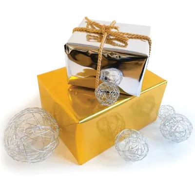 Film métallisé réversible polypropylène or 70 cm x 50 m 30µ - Films métallisés réversibles polypropylène -2