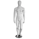 Mannequin homme, finition laquée, bras le long du corps