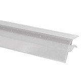 Porte-étiquette transparent pour tablette verre 8-10mm L1000xH26mm - Lot de 10