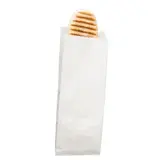Sac panini papier kraft blanc neutre ingraissable 10 x 4 x 28 cm - Sachet panini - Lot de 1000