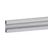 Profil aluminium - Insert aluminium pour panneau rainuré L 59,5 cm gris finition brut