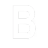 Lettre adhésive B