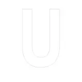 Lettre adhésive U