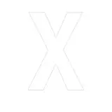 Lettre adhésive X