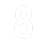 Chiffre adhésif 8