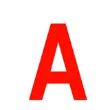 Lettre adhésive A