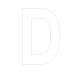 Lettre adhésive D