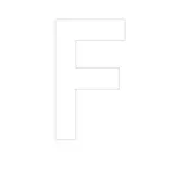 Lettre adhésive F