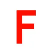 Lettre adhésive F