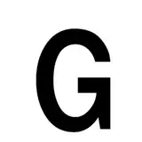 Lettre adhésive G