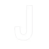 Lettre adhésive J
