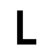 Lettre adhésive L