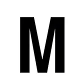 Lettre adhésive M
