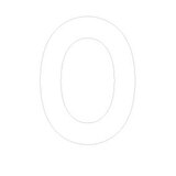 Lettre adhésive O - Lettres et chiffres adhésifs