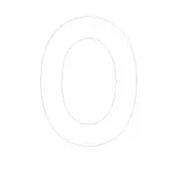 Lettre adhésive O