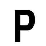 Lettre adhésive P
