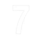 Chiffre adhésif 7