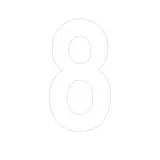Chiffre adhésif 8
