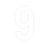 Chiffre adhésif 9