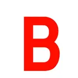 Lettre adhésive B