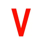 Sticker lettre V H 200 mm - Lettre autocollante - Rouge