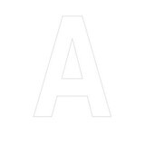 Lettre adhésive A - Lettres et chiffres adhésifs