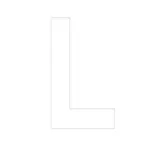 Lettre adhésive L