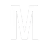 Lettre adhésive M