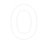 Lettre adhésive O - Lettres et chiffres adhésifs