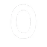 Lettre adhésive O