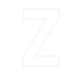 Lettre adhésive Z