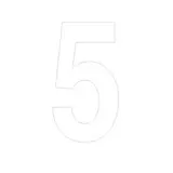 Chiffre adhésif 5
