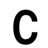 Lettre adhésive C