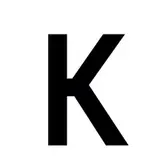 Lettre adhésive K