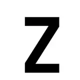 Lettre adhésive Z