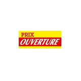 Affiche promo ouverture Prix Ouverture 68 × 28 cm rouge / jaune