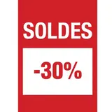 Affiche Soldes -30% 21 x 29,7 cm - Affiche promo - Paquet de 10